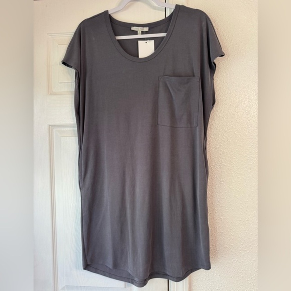 Love Tree Grey Short Sleeve mini dress